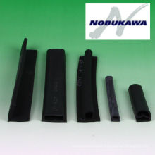 Extruded rubber & sponge made of CR, EPMD, CSM, NBR, solid rubber. Manufactured by Nobukawa. Made in Japan (packing tube)